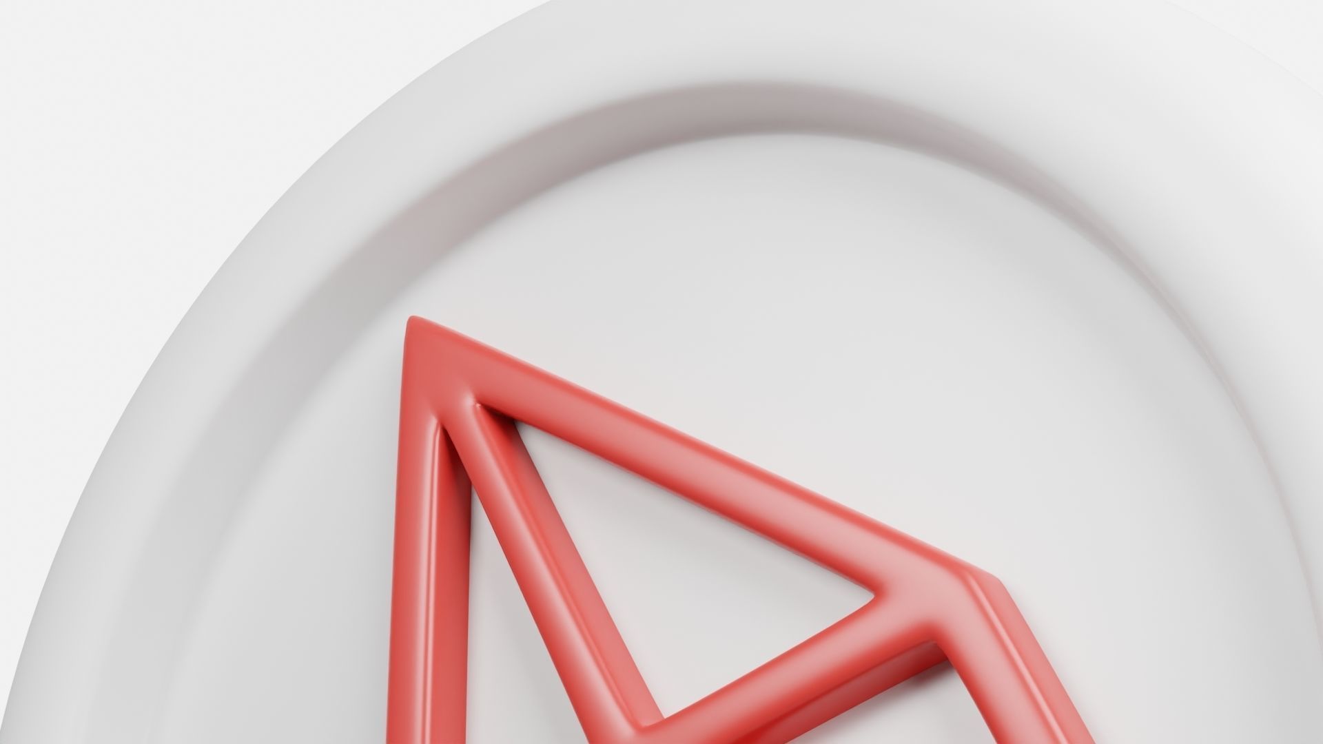 TRX or Tron Silver Crypto Coin with cartoon style 3D model_4