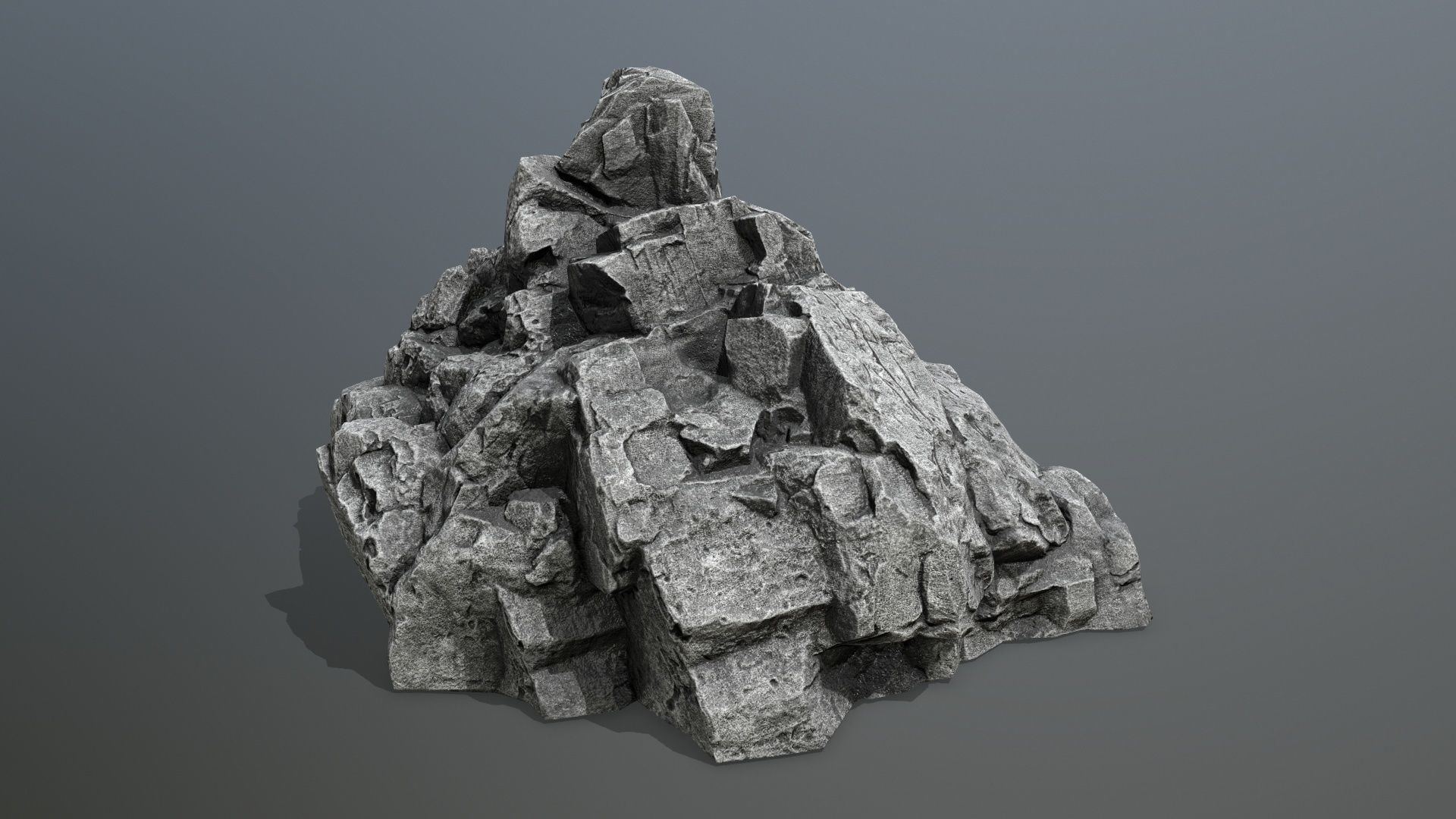 rocks rock Low-poly 3D model_13