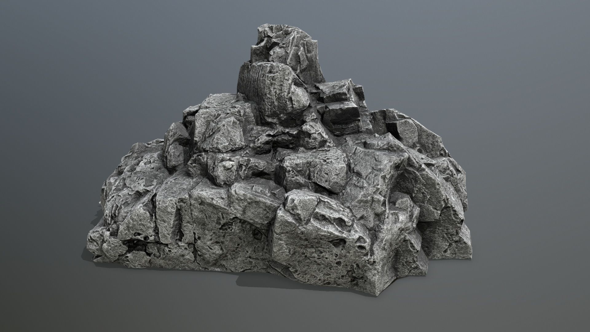 rocks rock Low-poly 3D model_12