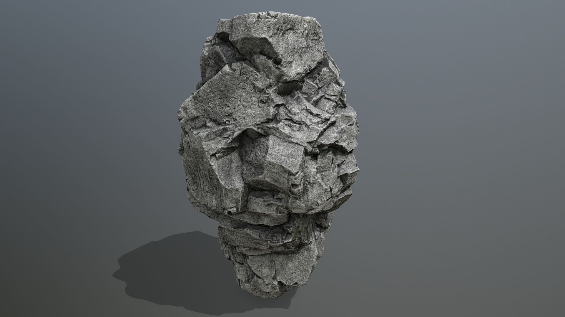 rocks rock Low-poly 3D model_15