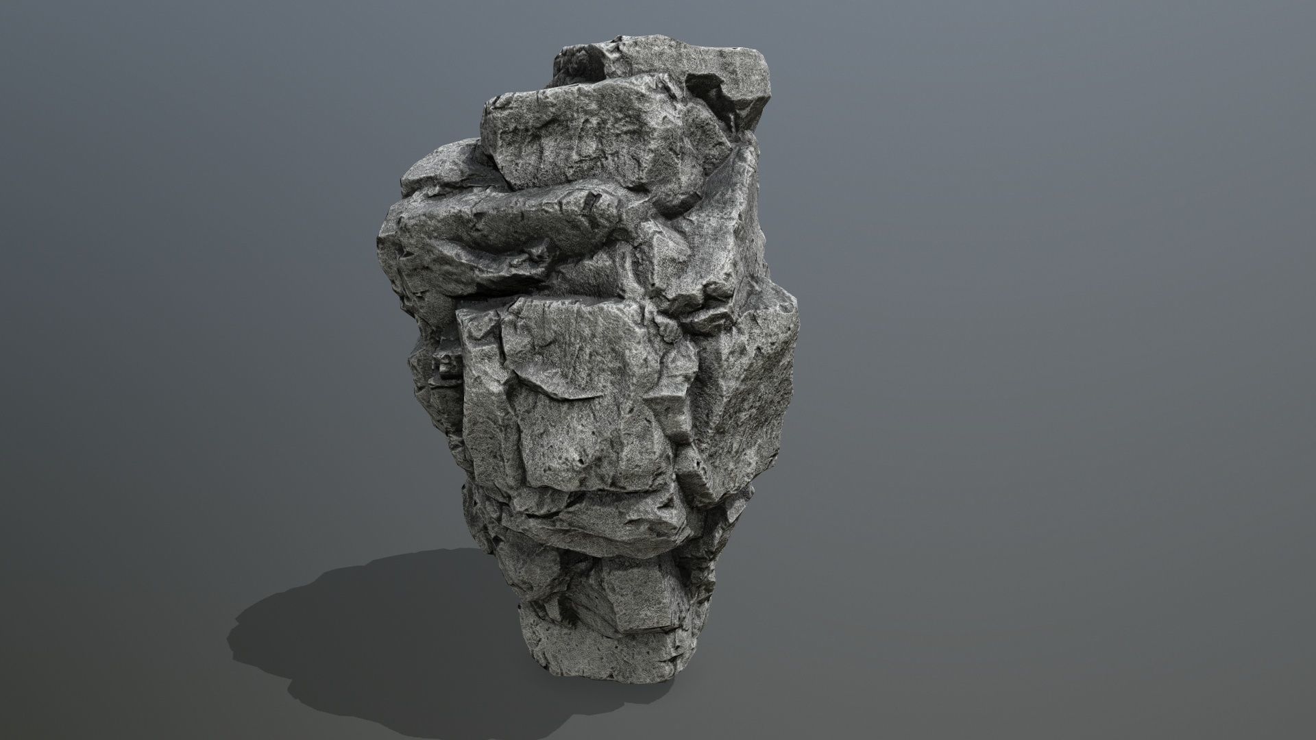 rocks rock Low-poly 3D model_14