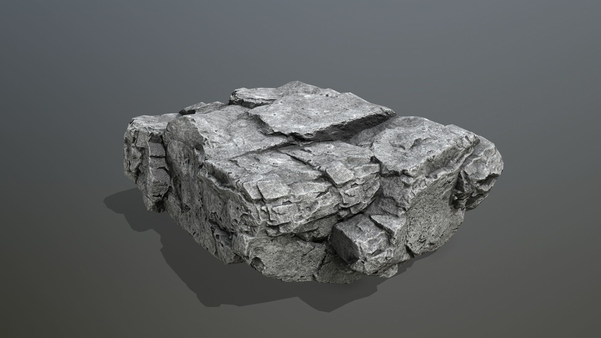 rocks rock Low-poly 3D model_6