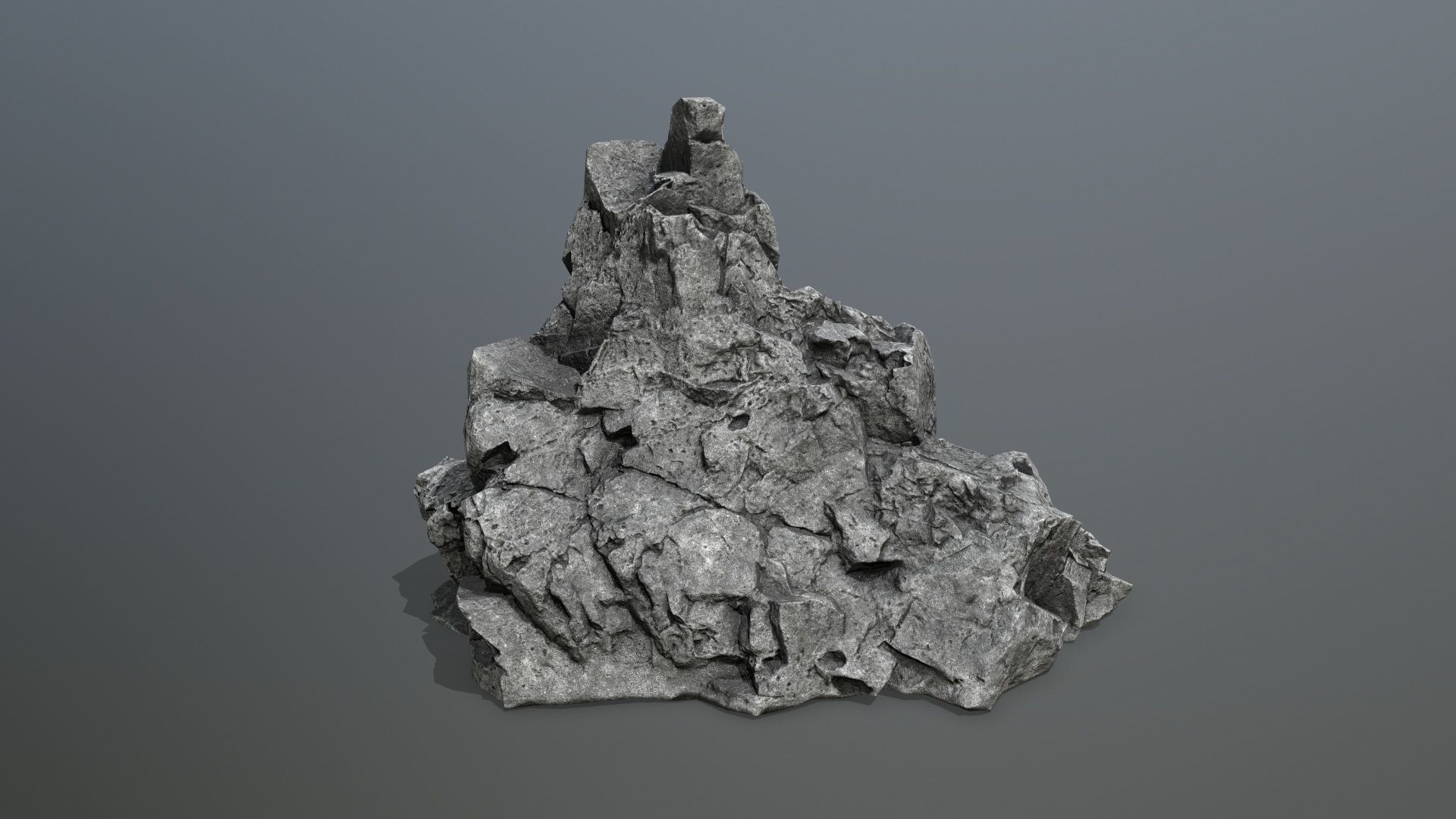 rocks rock Low-poly 3D model_1