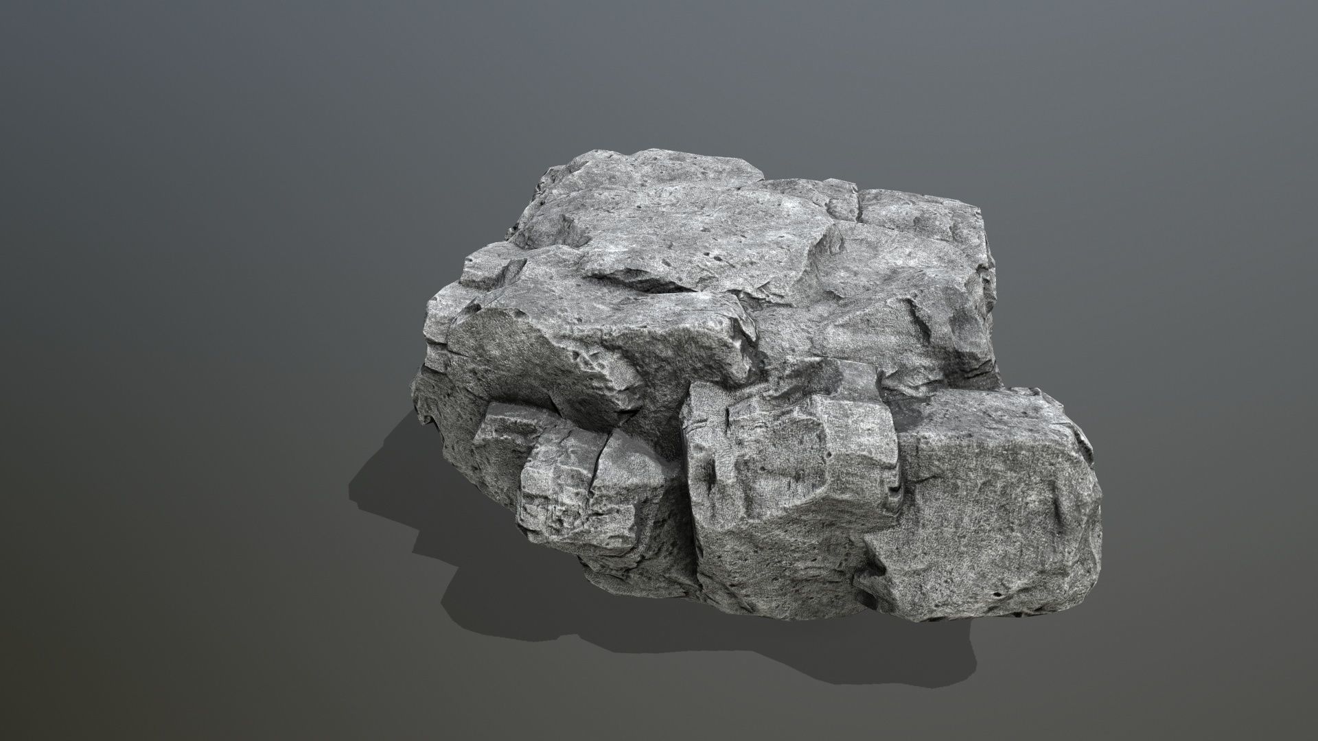 rocks rock Low-poly 3D model_20