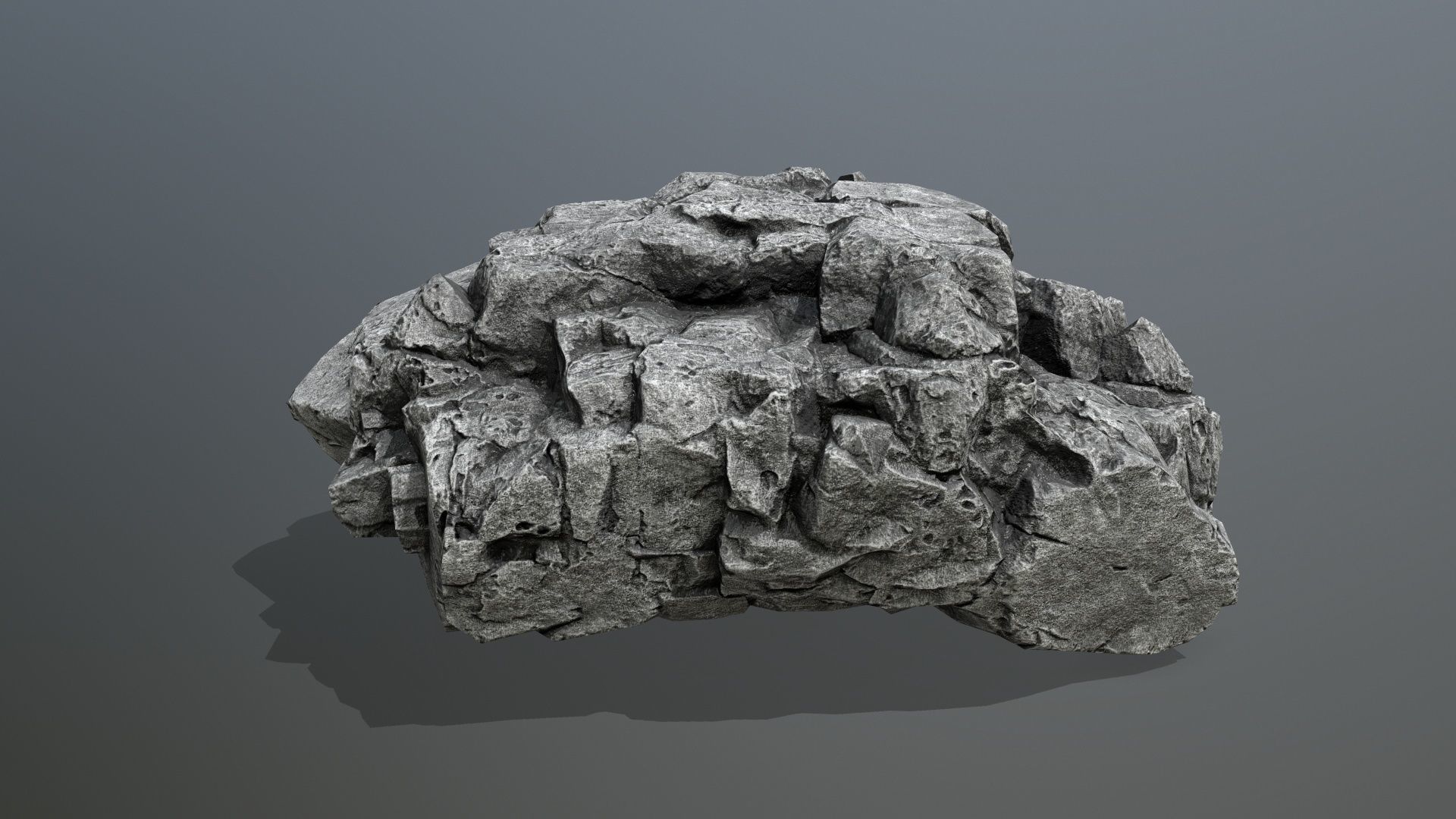 rocks rock Low-poly 3D model_17