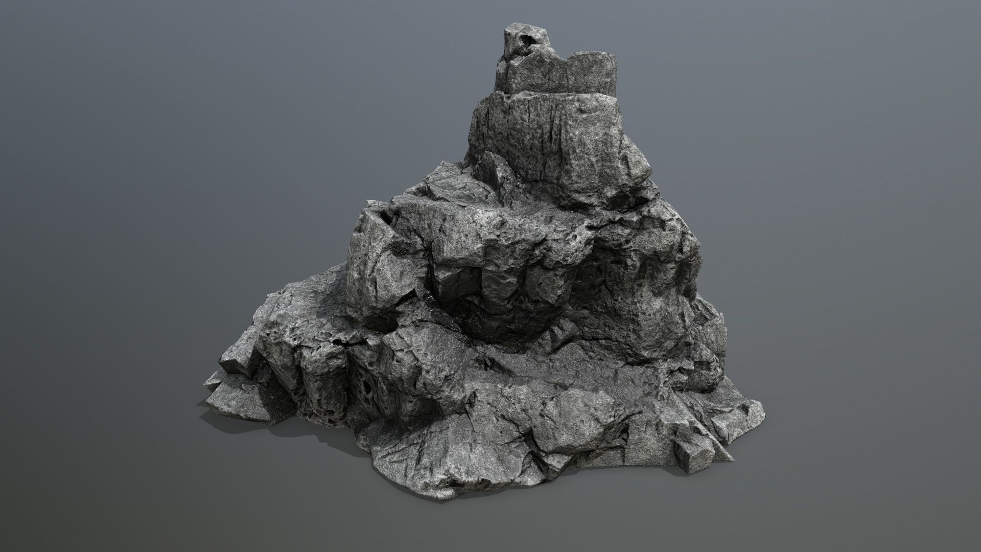 rocks rock Low-poly 3D model_8