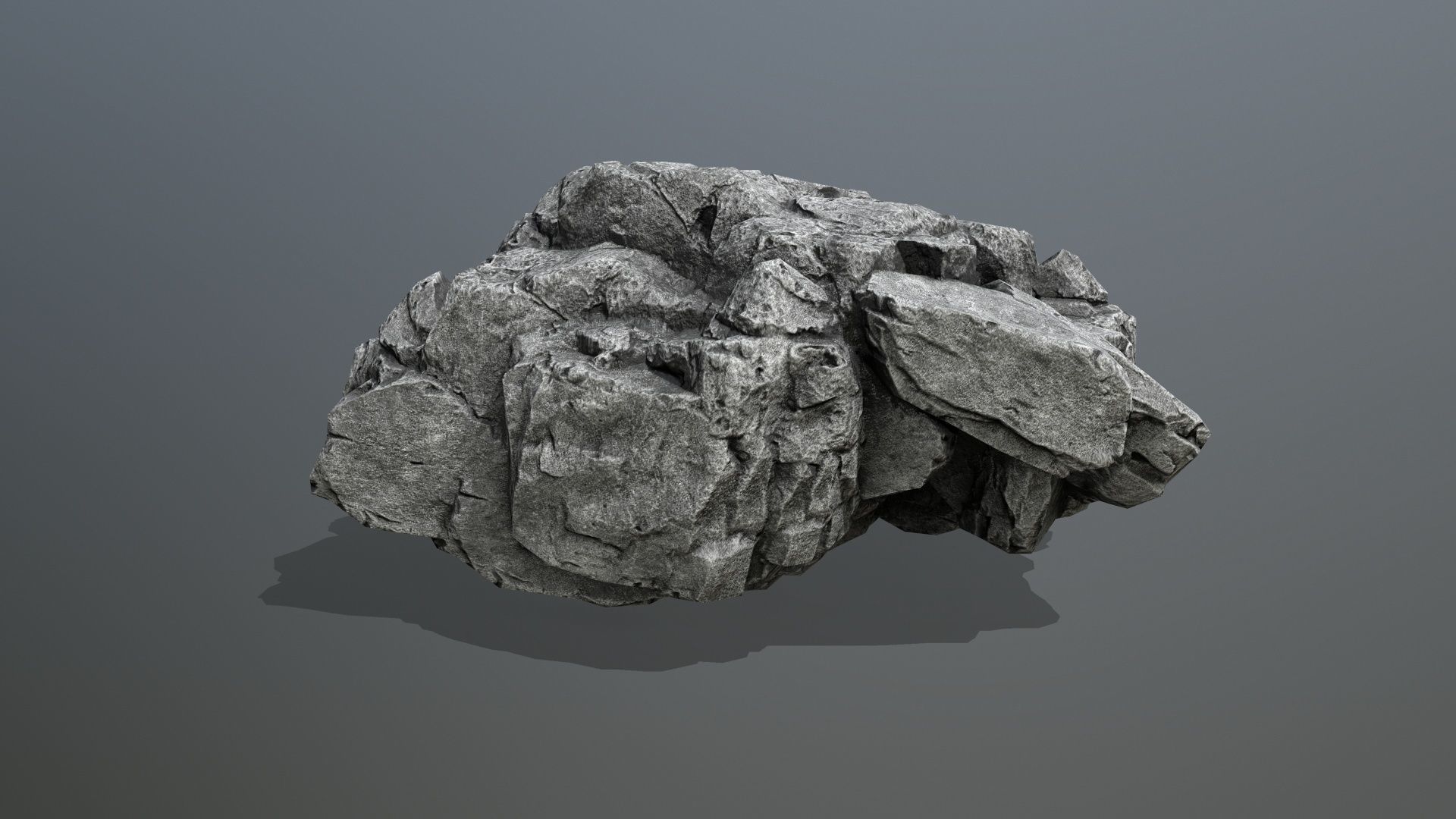 rocks rock Low-poly 3D model_5