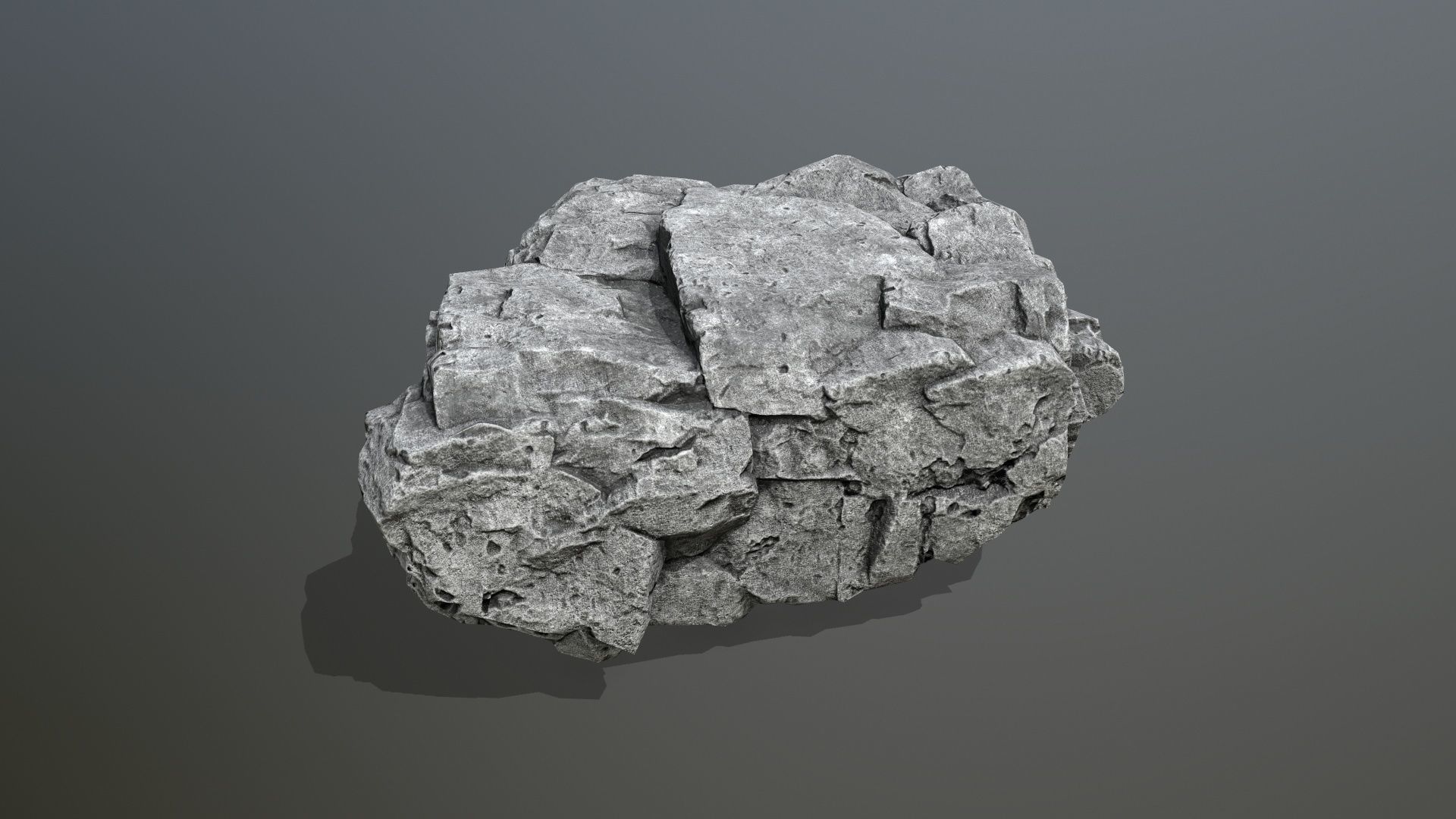 rocks rock Low-poly 3D model_21