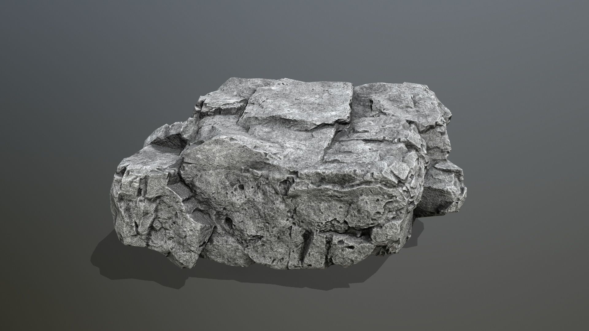 rocks rock Low-poly 3D model_19