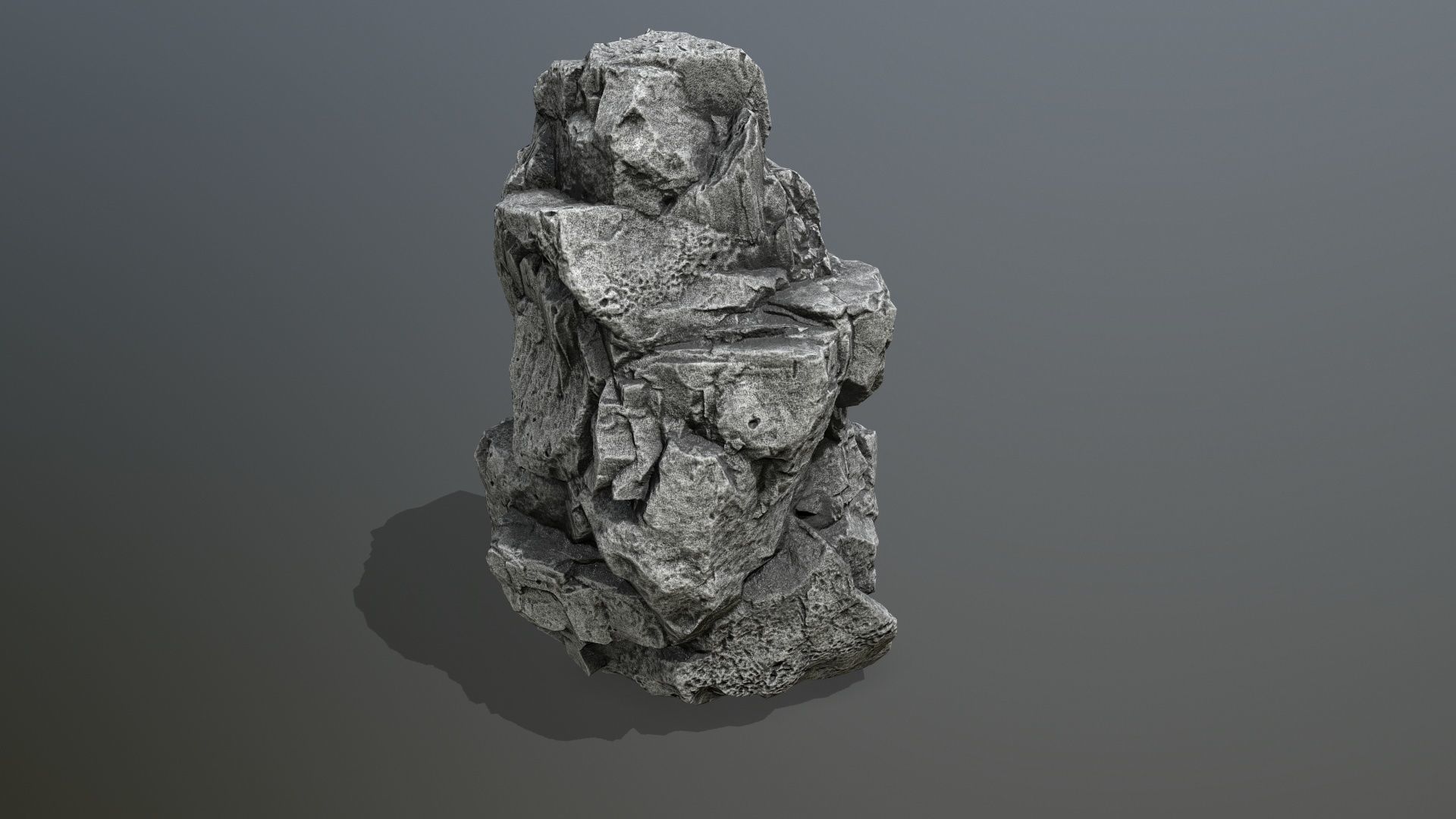 rocks rock Low-poly 3D model_25