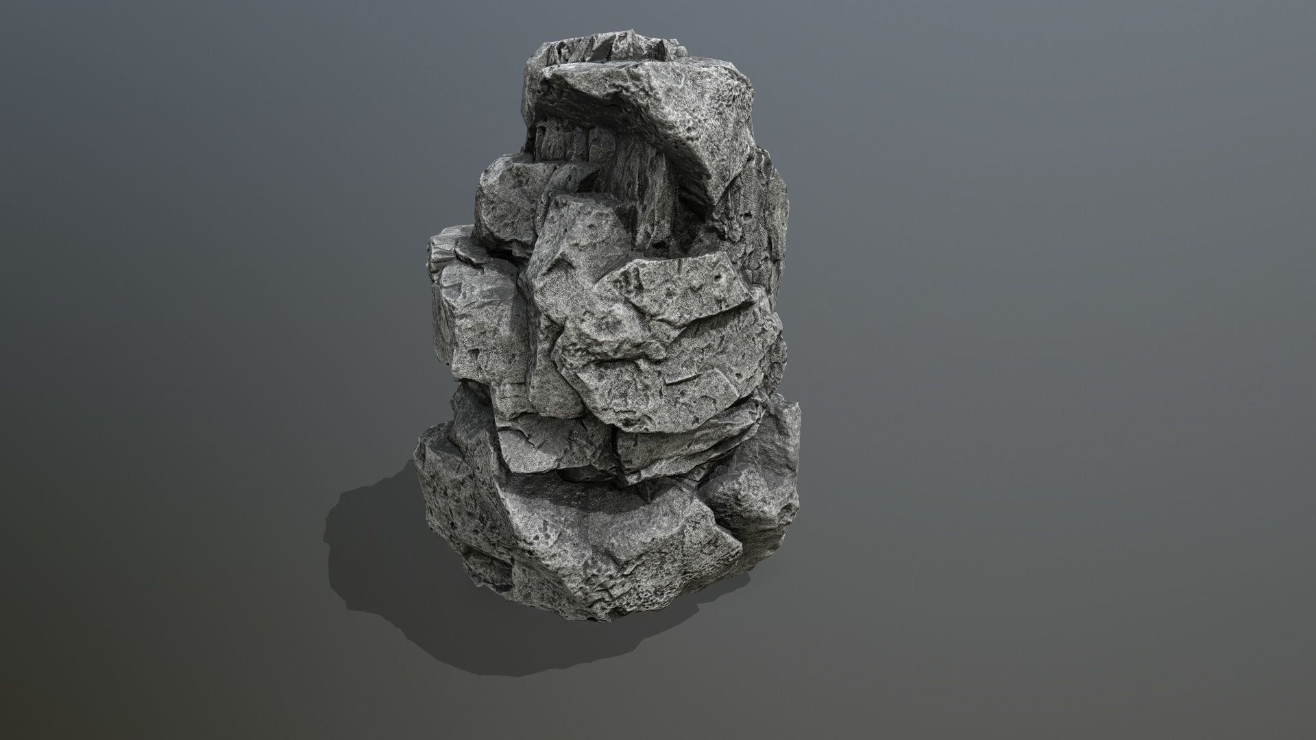 rocks rock Low-poly 3D model_23