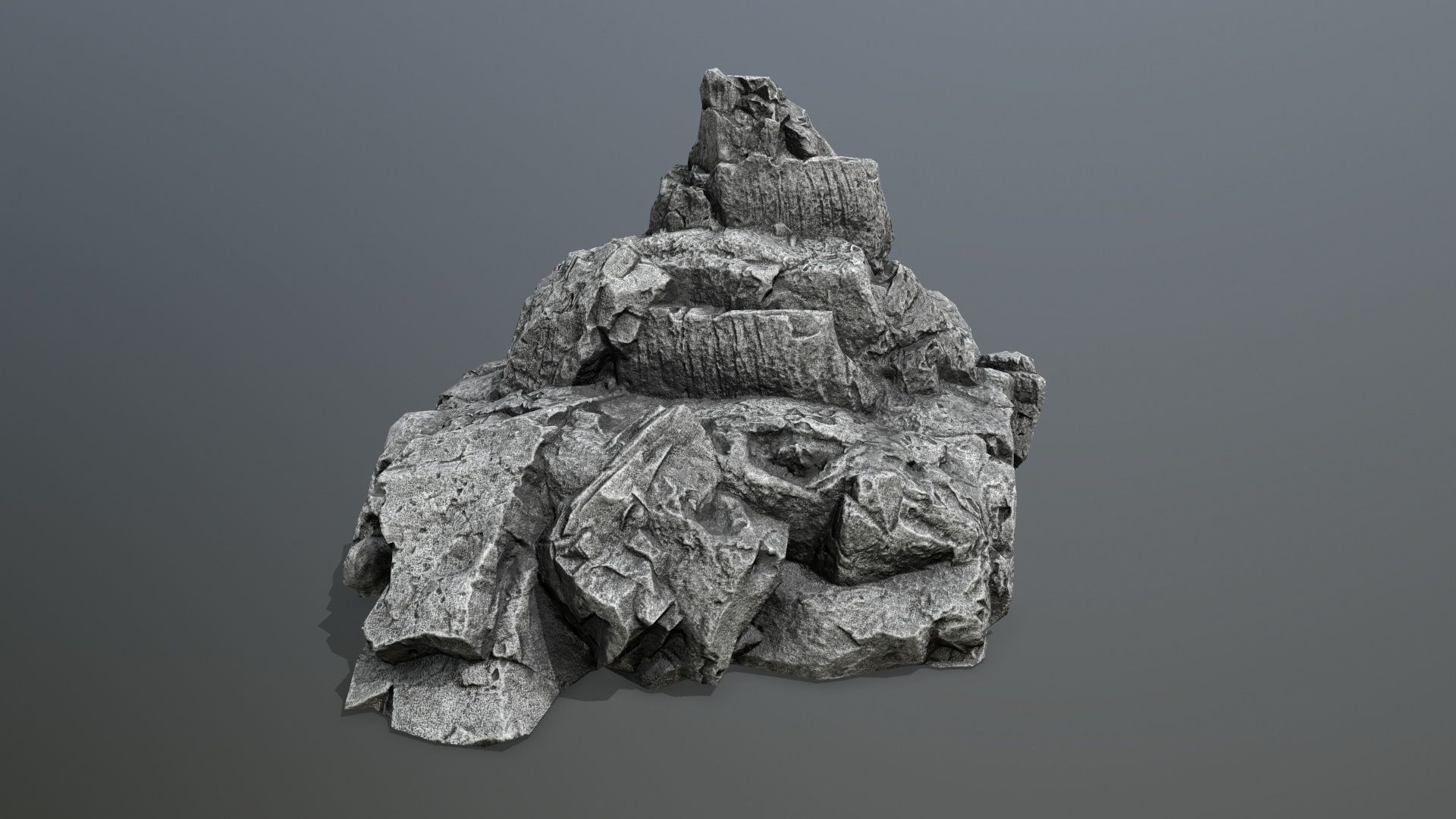 rocks rock Low-poly 3D model_11