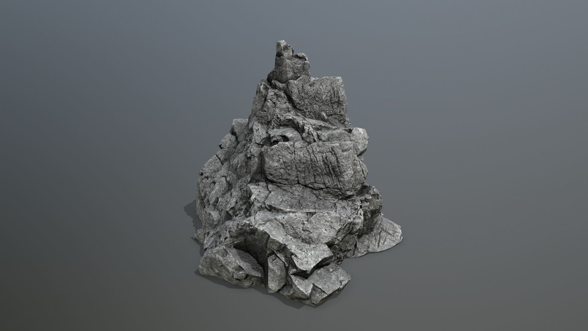 rocks rock Low-poly 3D model_7