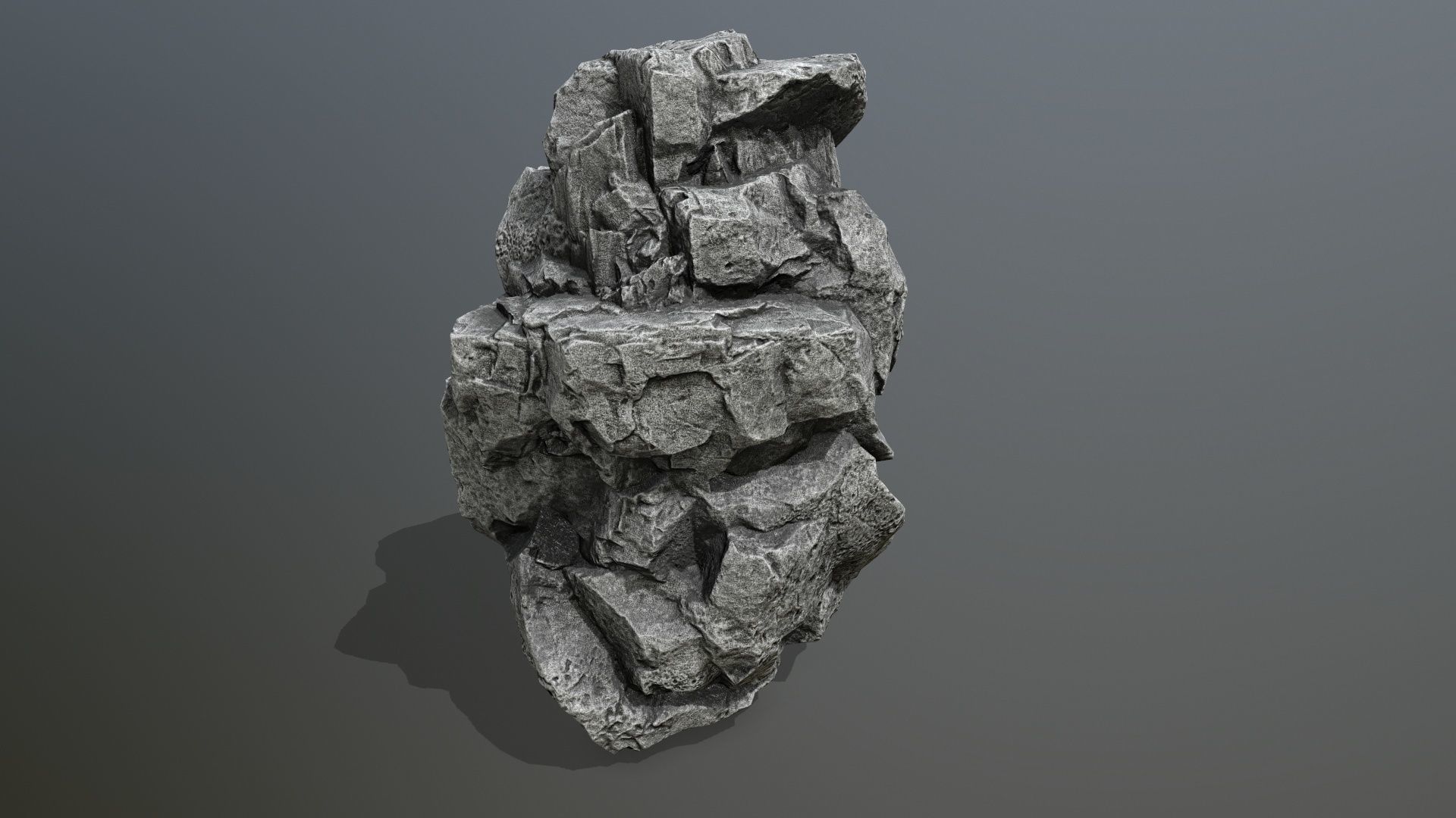 rocks rock Low-poly 3D model_22
