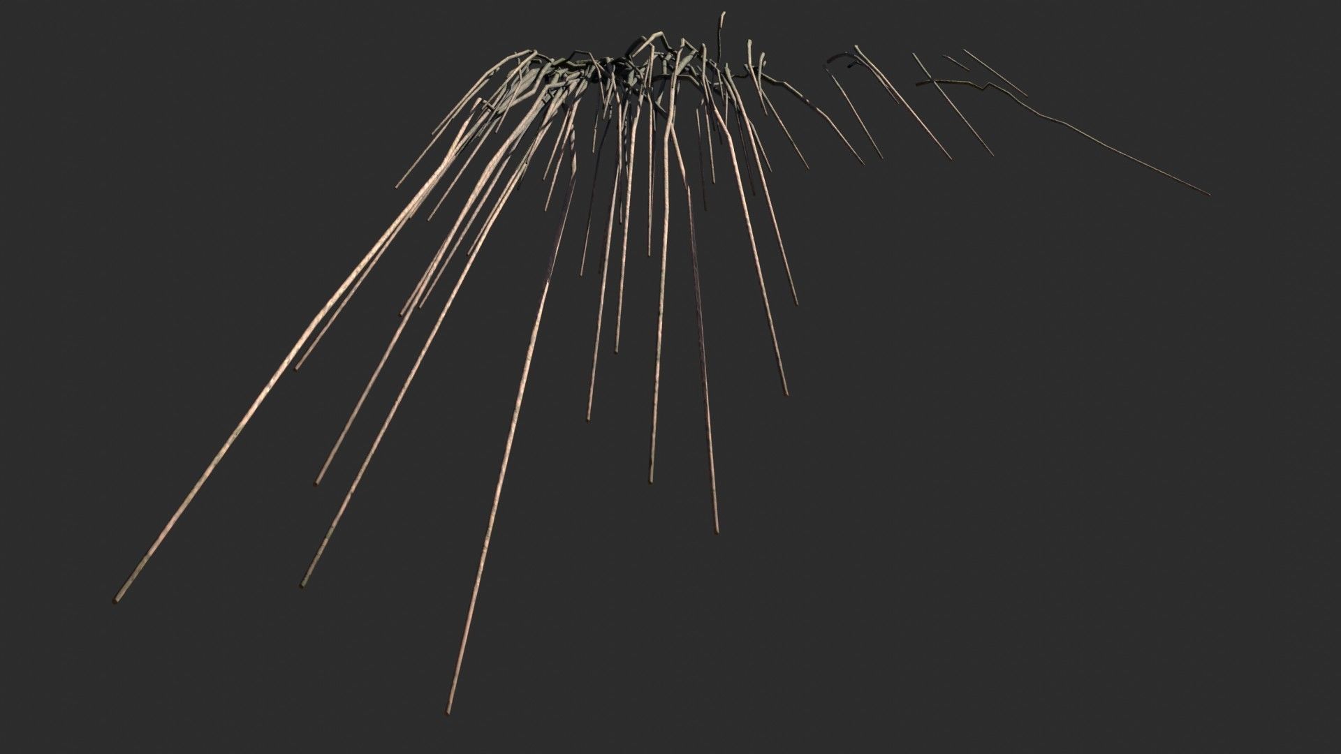 Root Vines Fall Low-poly 3D model_6