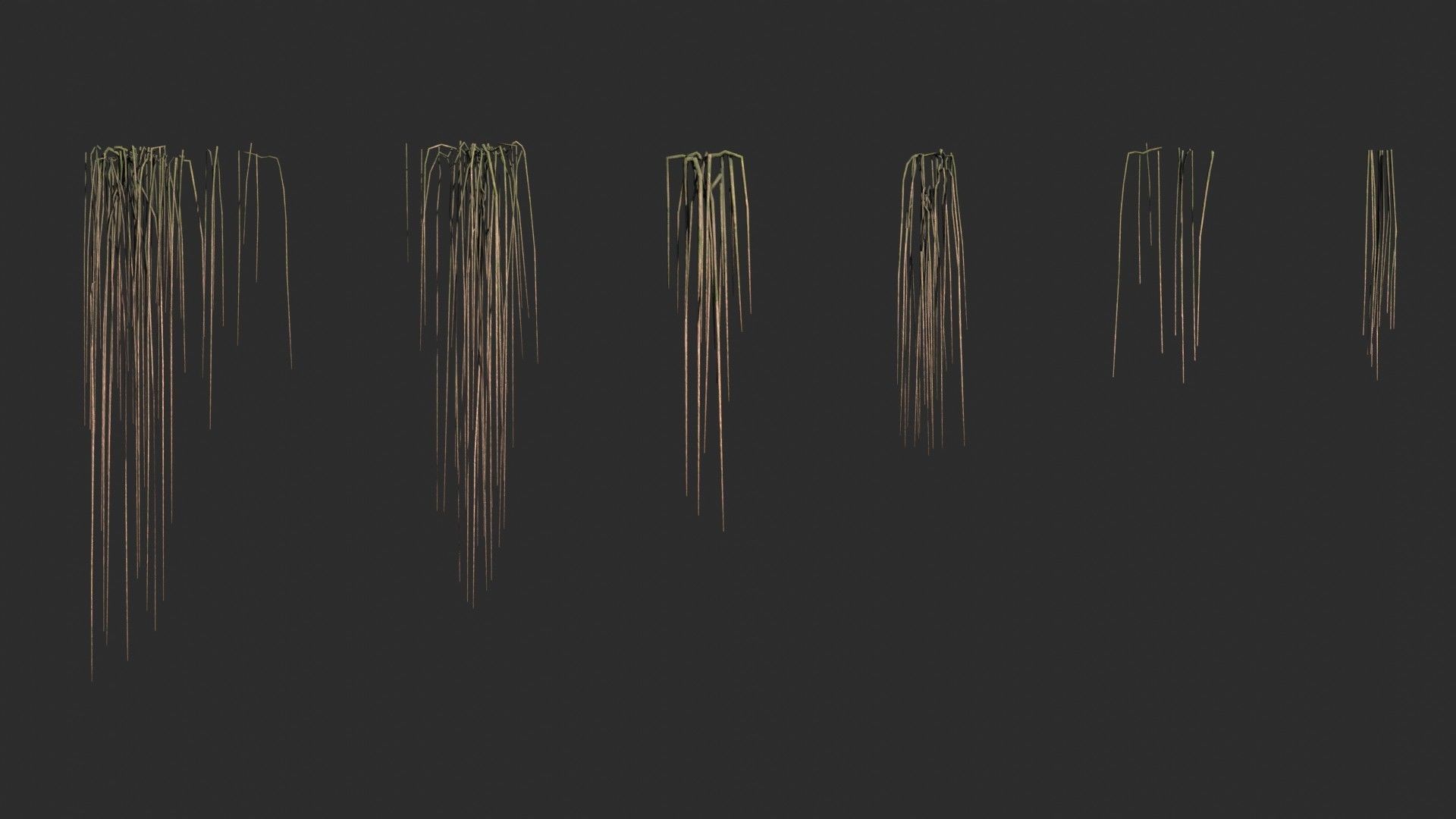 Root Vines Fall Low-poly 3D model_2