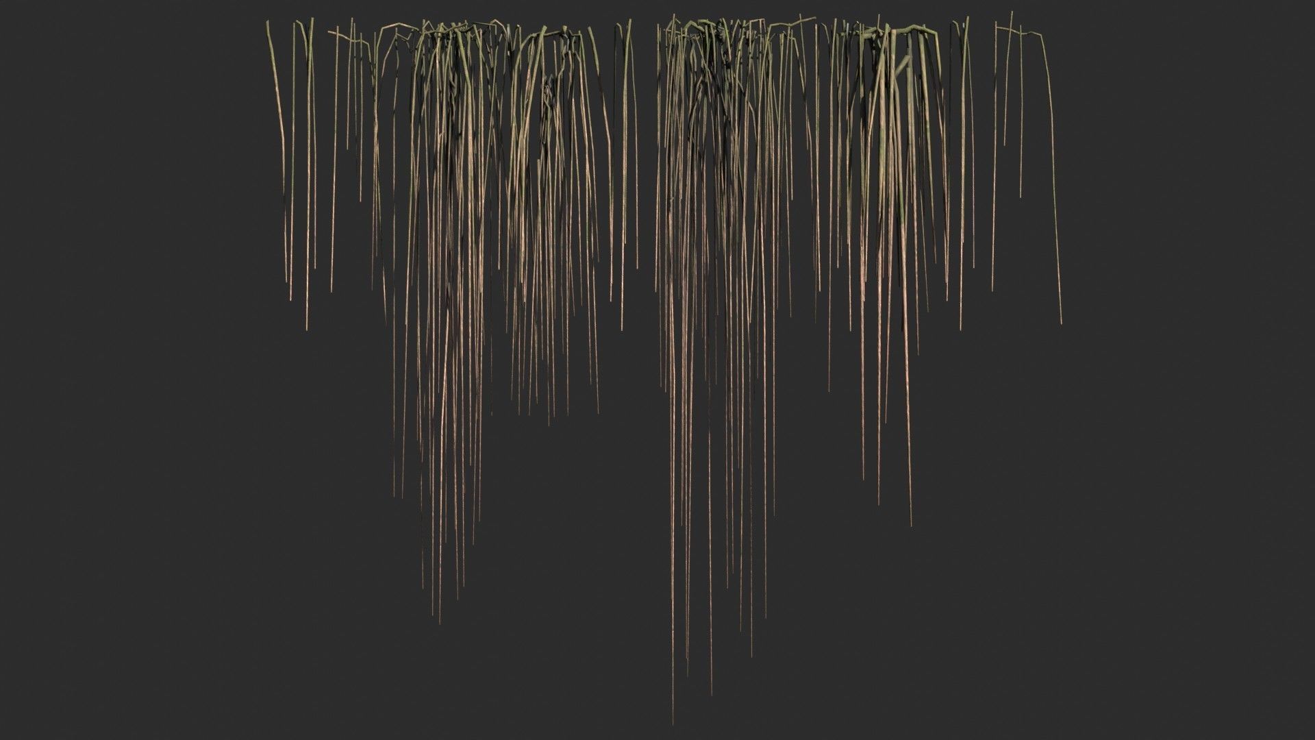 Root Vines Fall Low-poly 3D model_1