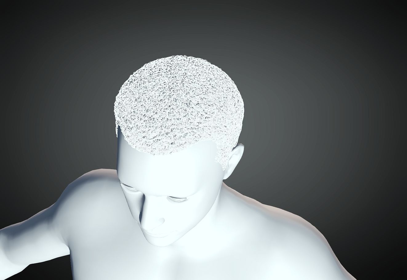 3D Hair style for Man 20 3D print model 3D print model_5