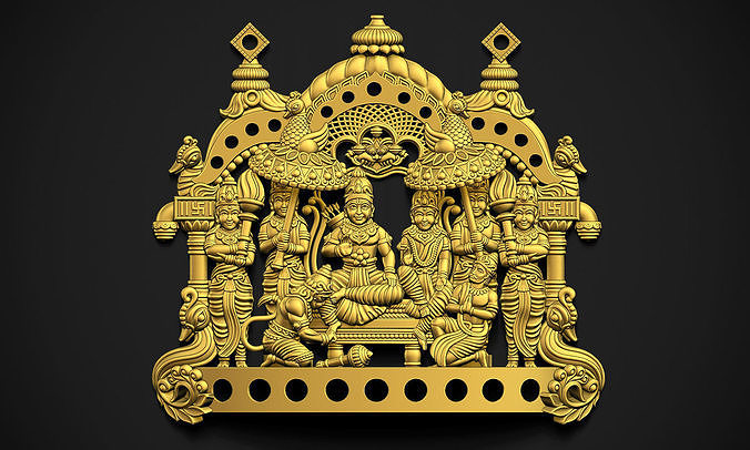 Ram Darbar Bas Releif 3D print model