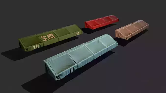 Awnings four different colored sofas