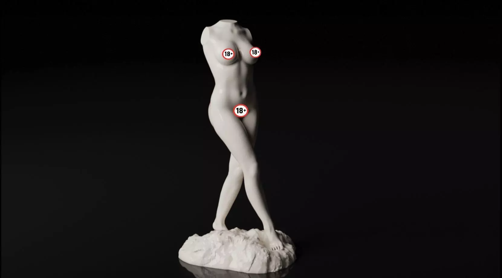 Sexy Woman Statue 9 3D print model