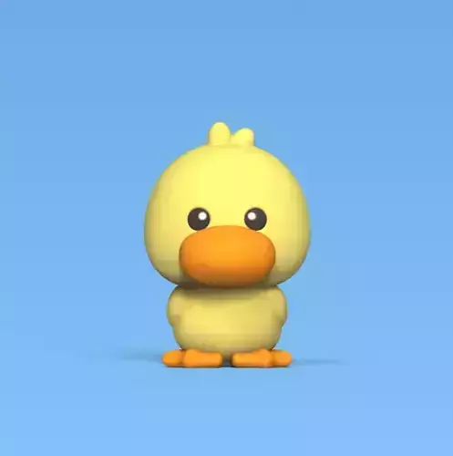 Cute Little Duck 3D print model