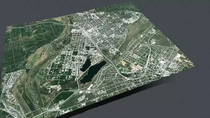 Cityscape Irpin Ukraine 3D model 4