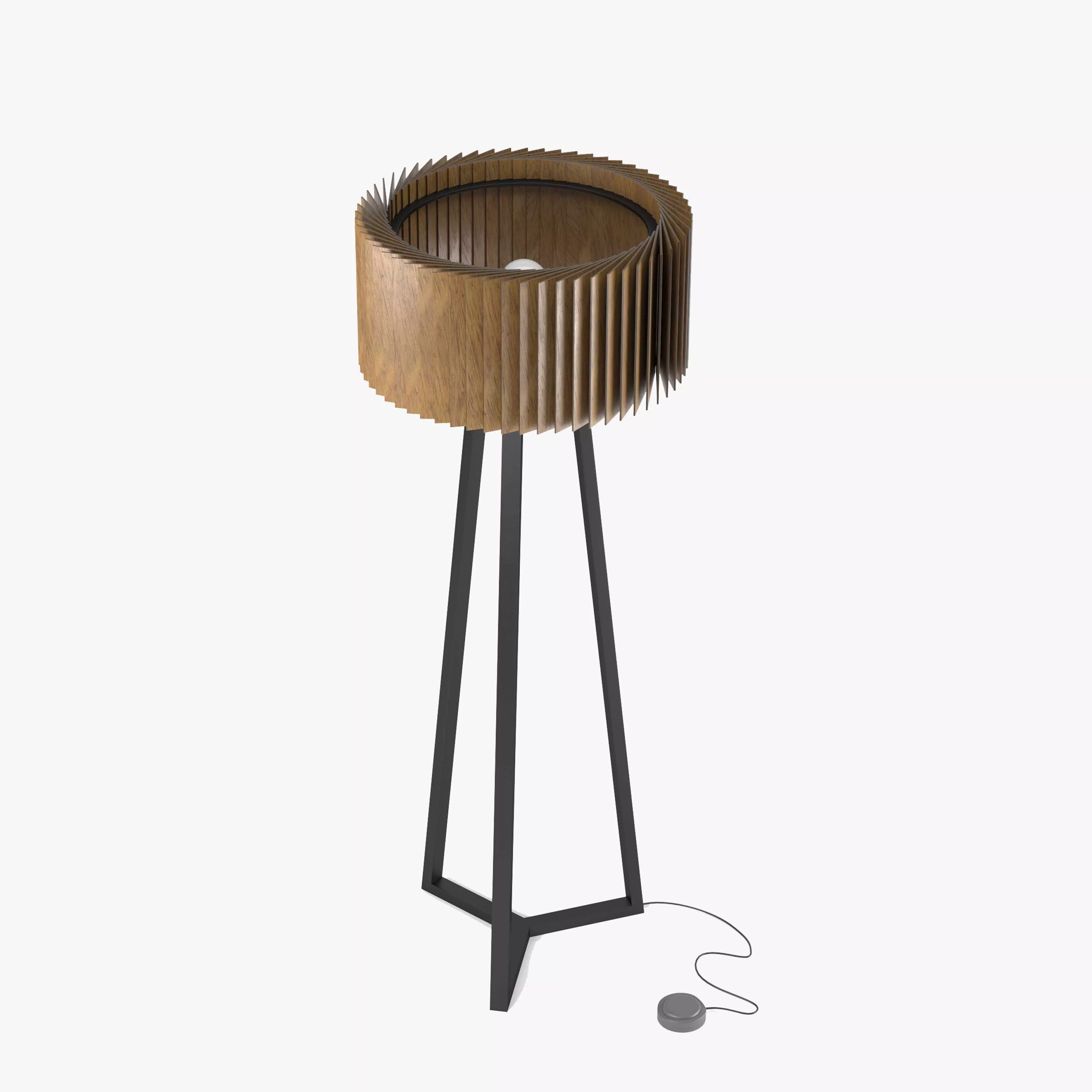 Floor Lamp Woodled Rotor 3D model