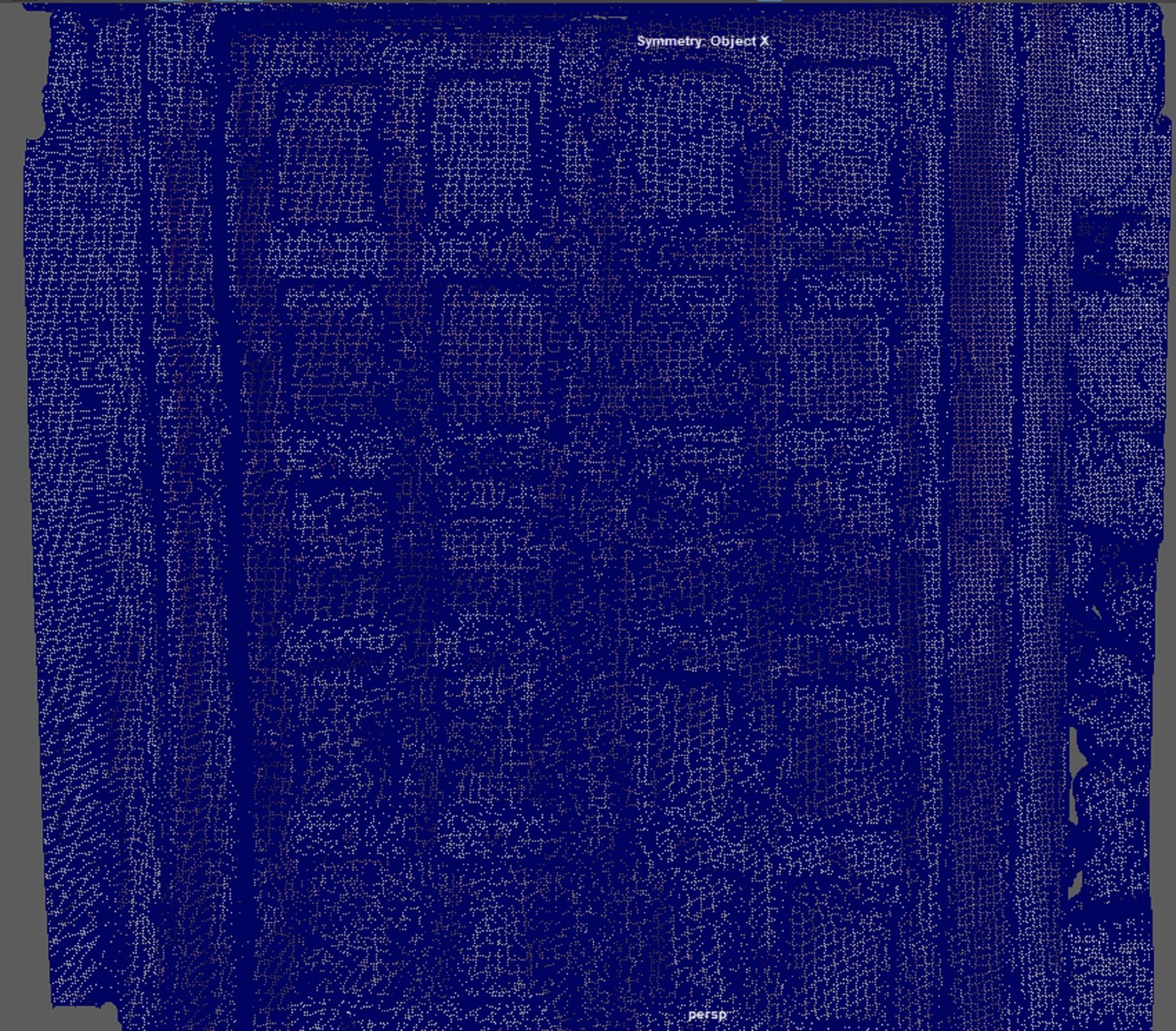 Ancient ruined doors of broken ruined house 3D model_2