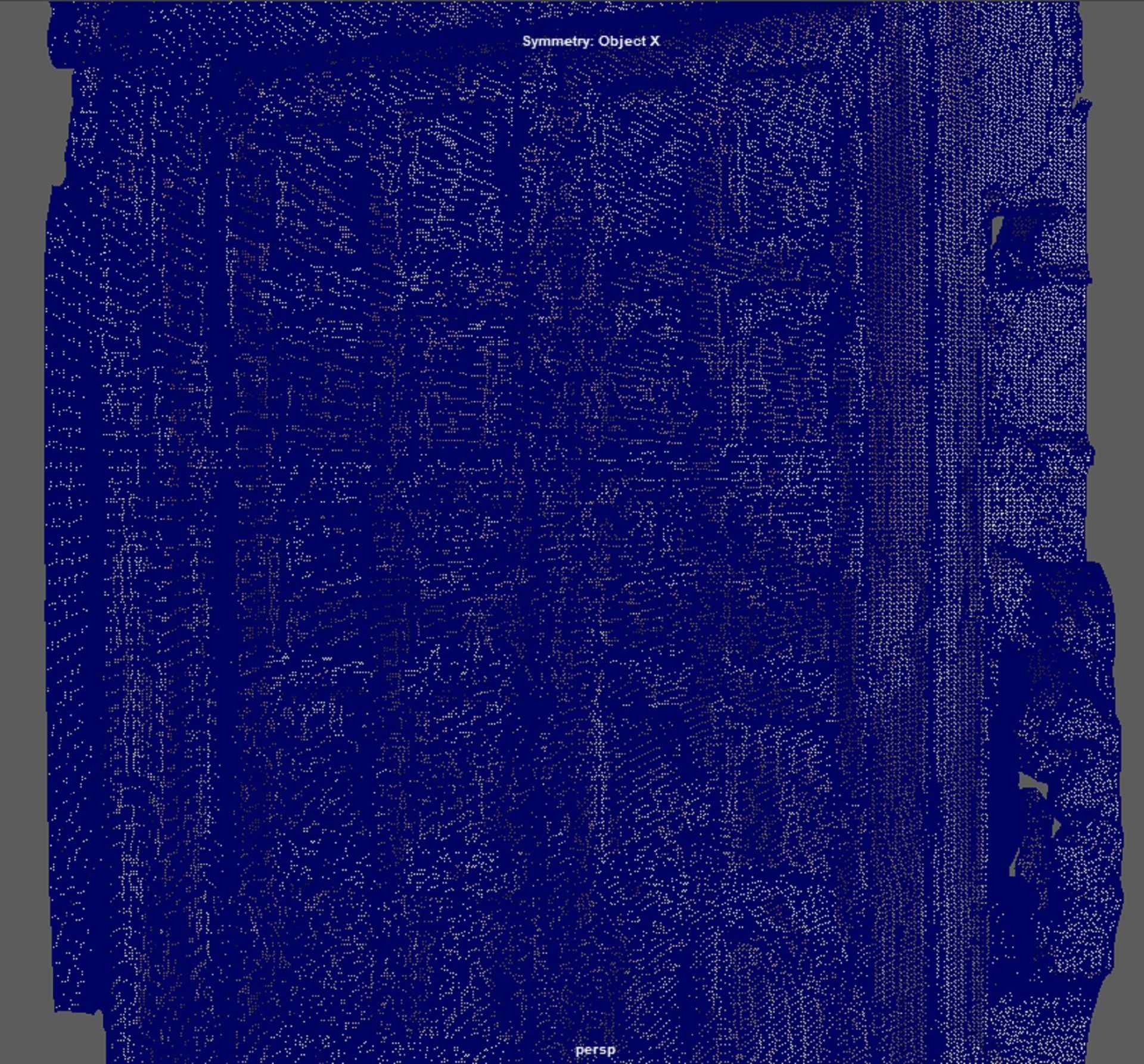 Ancient ruined doors of broken ruined house 3D model_4