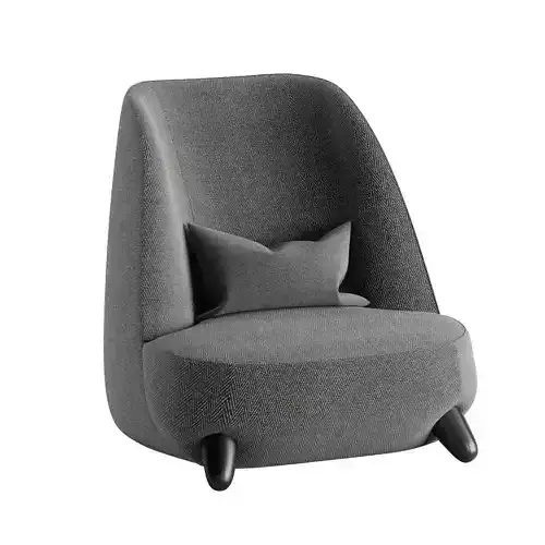 Gradisca lounge chair with legs