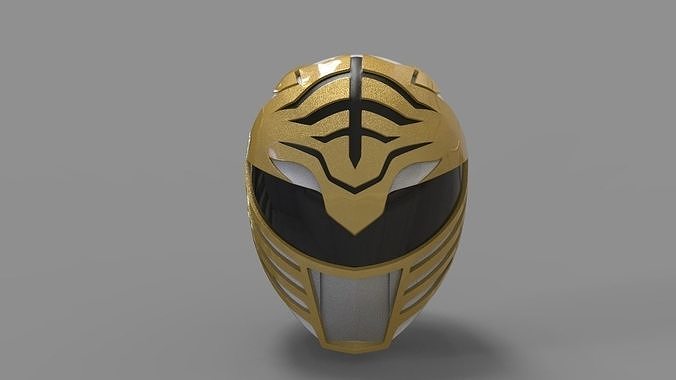 Power Rangers MMPR White Ranger Helmet 3D print model