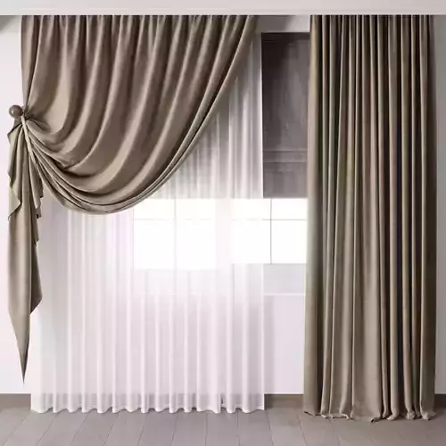 hadi curtain 63 classic curtain with roman blind