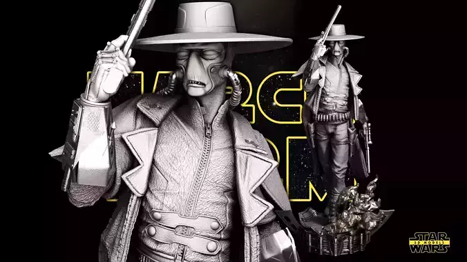 Cad Bane Sculpture - Tested and Ready for 3D printing 3D print model