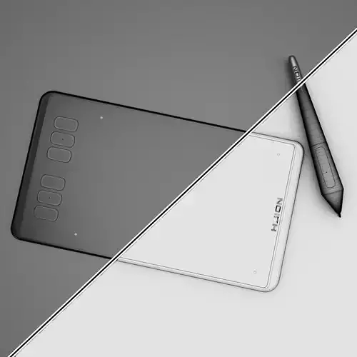 Graphics tablet 3D model