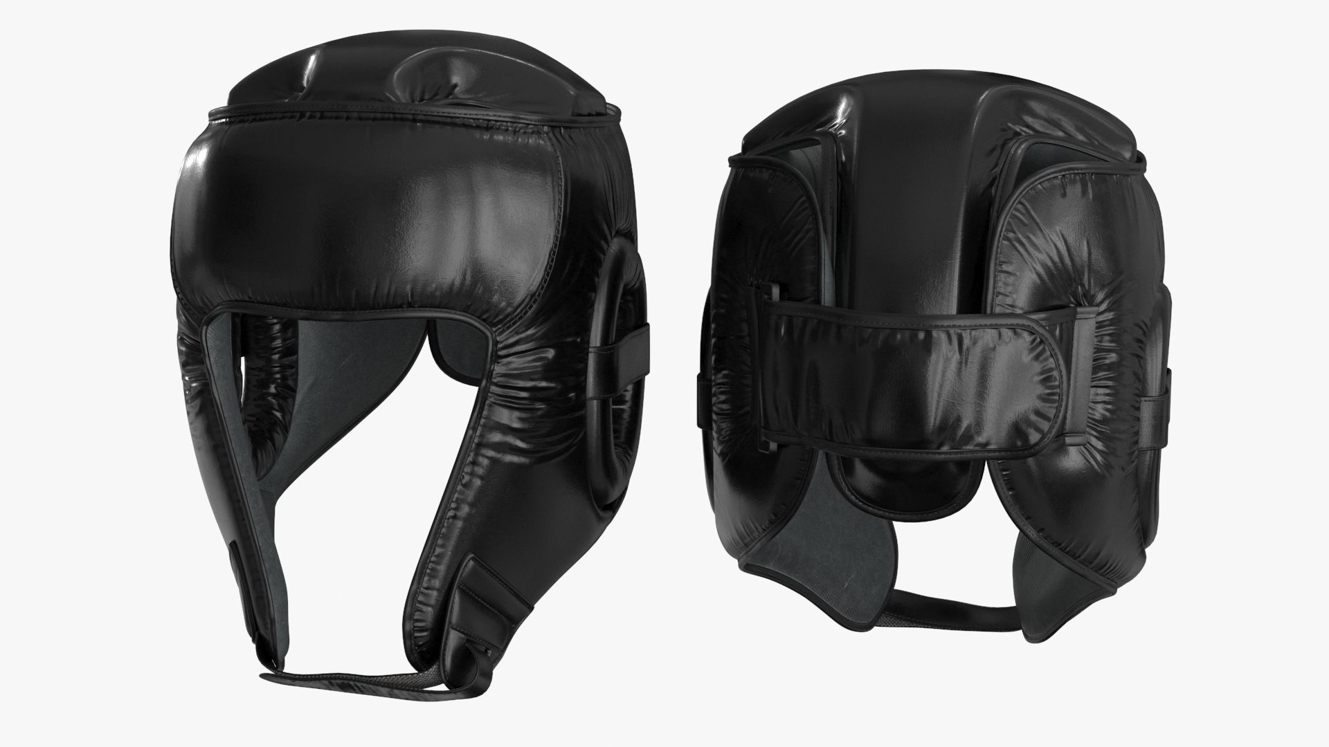 3D model Boxing Gloves Head Guard Collection Low-poly 3D model_2