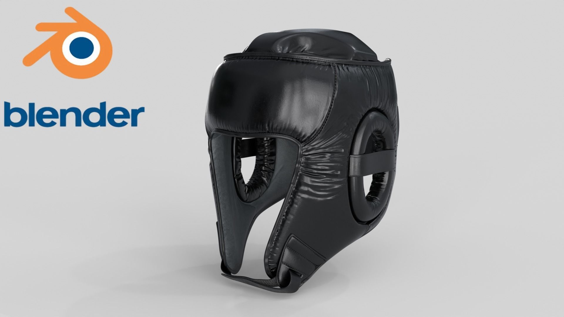 3D model Boxing Gloves Head Guard Collection Low-poly 3D model_6