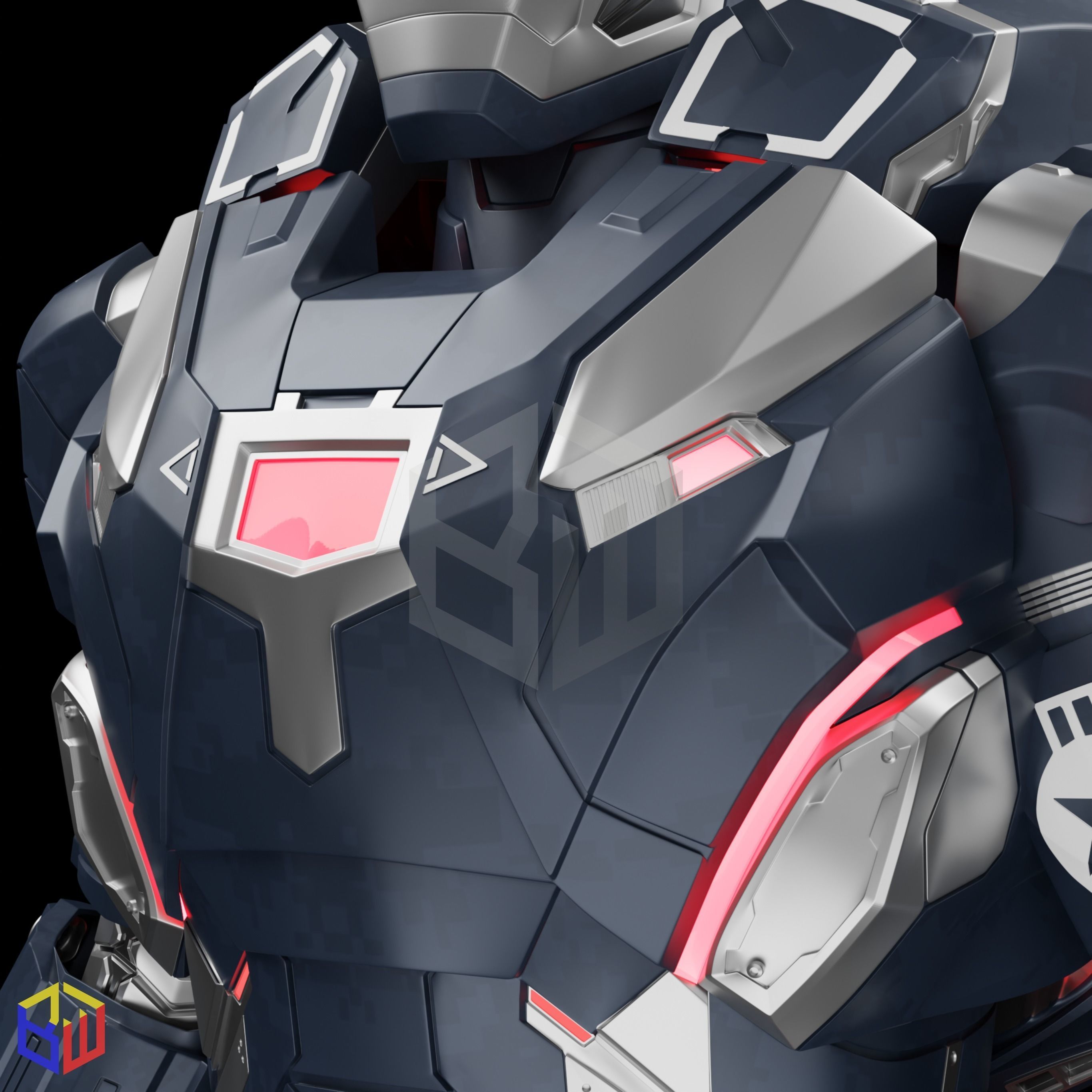 War Machine Mark 004 Full Suit 3D print model_5