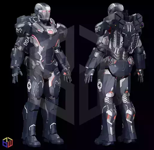 War Machine Mark 004 Full Suit 3D print model