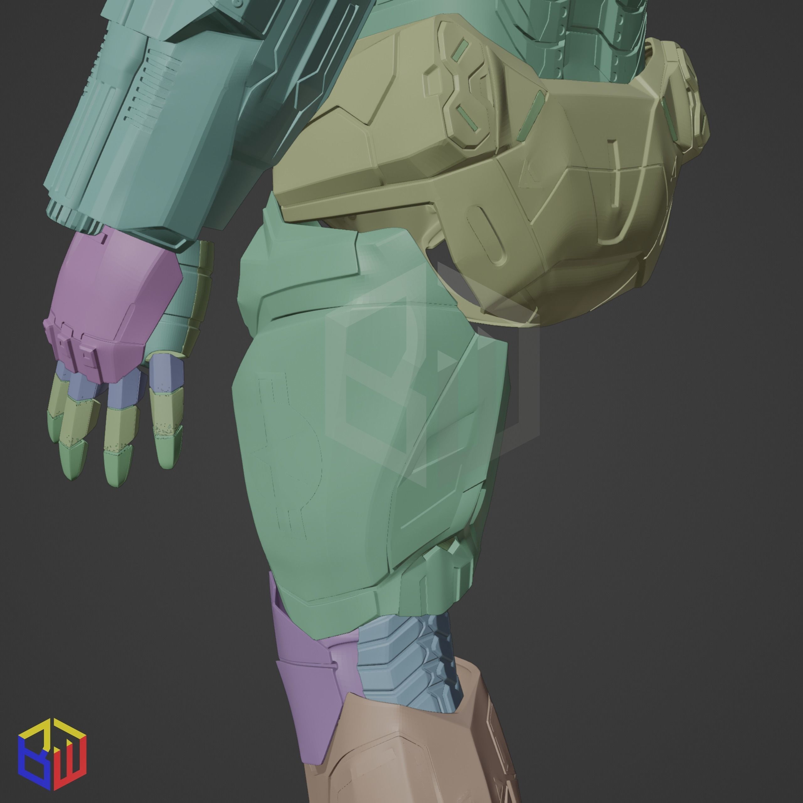 War Machine Mark 004 Full Suit 3D print model_26