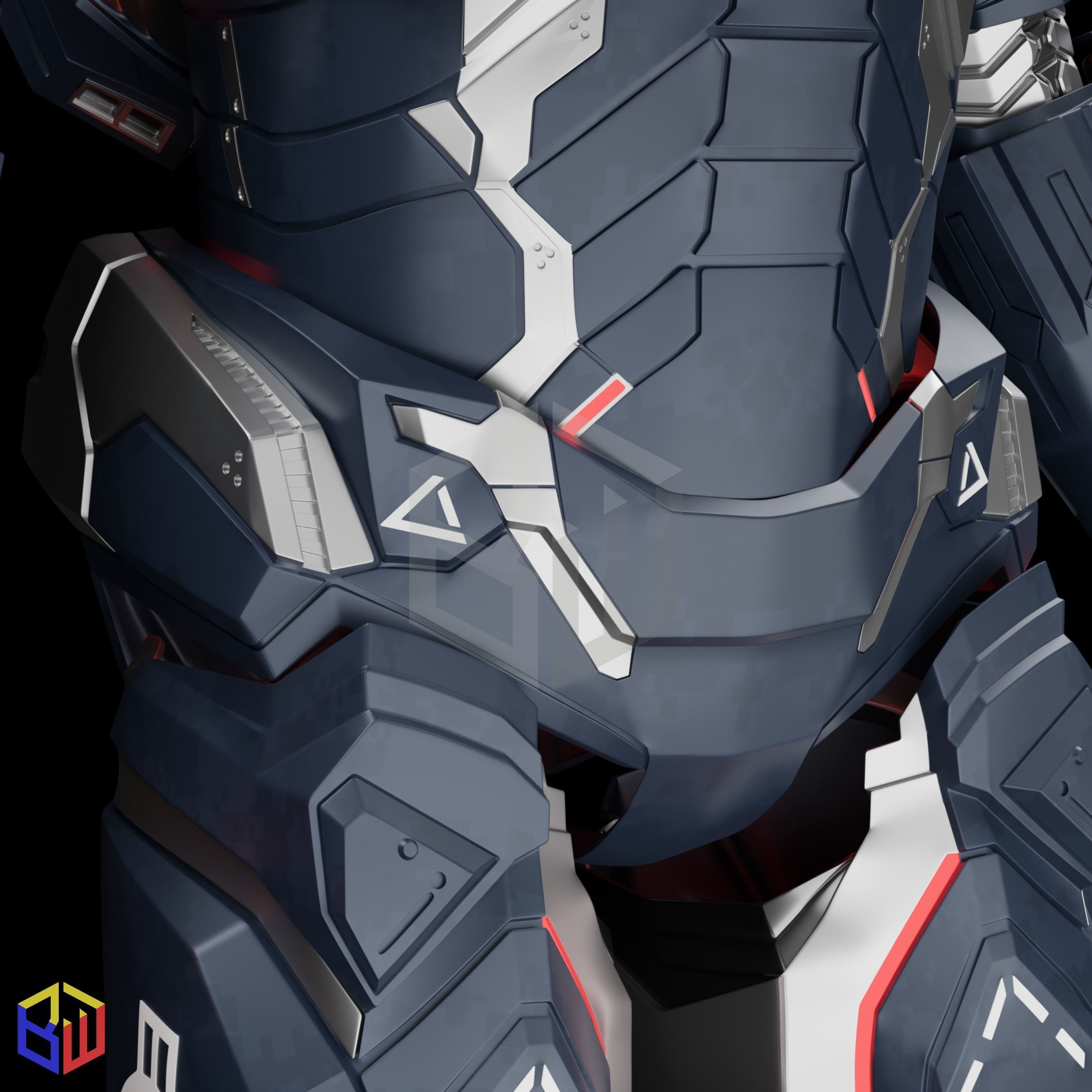 War Machine Mark 004 Full Suit 3D print model_12