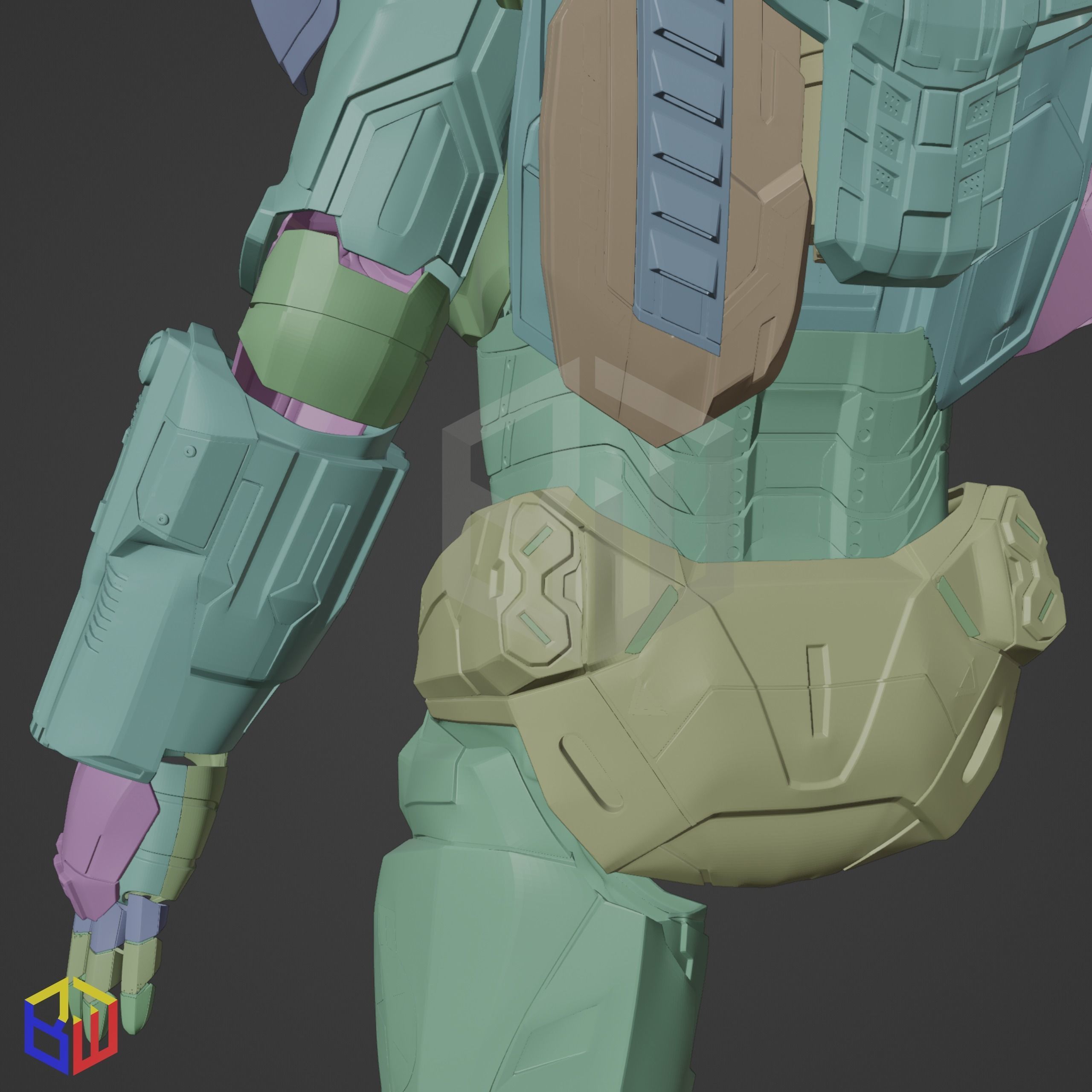 War Machine Mark 004 Full Suit 3D print model_25