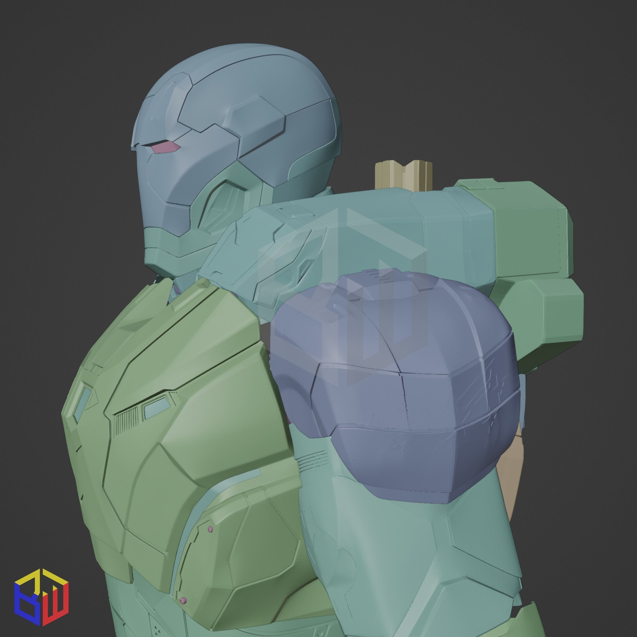 War Machine Mark 004 Full Suit 3D print model_21