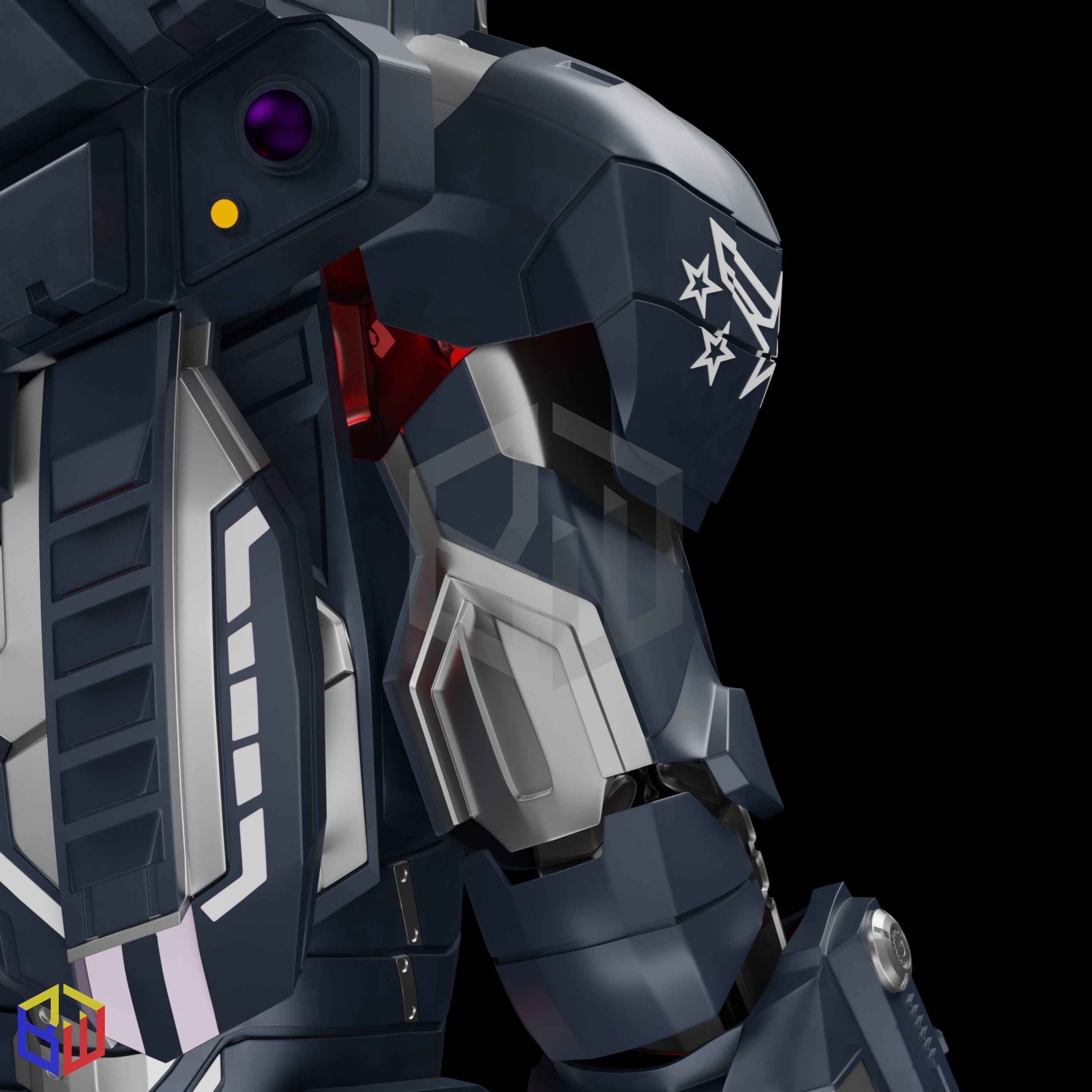 War Machine Mark 004 Full Suit 3D print model_17