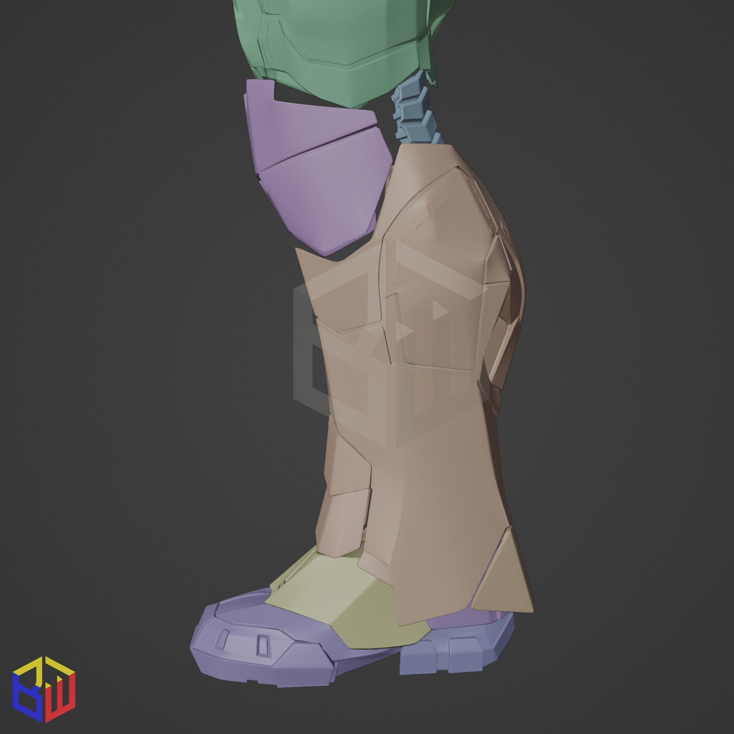 War Machine Mark 004 Full Suit 3D print model_28