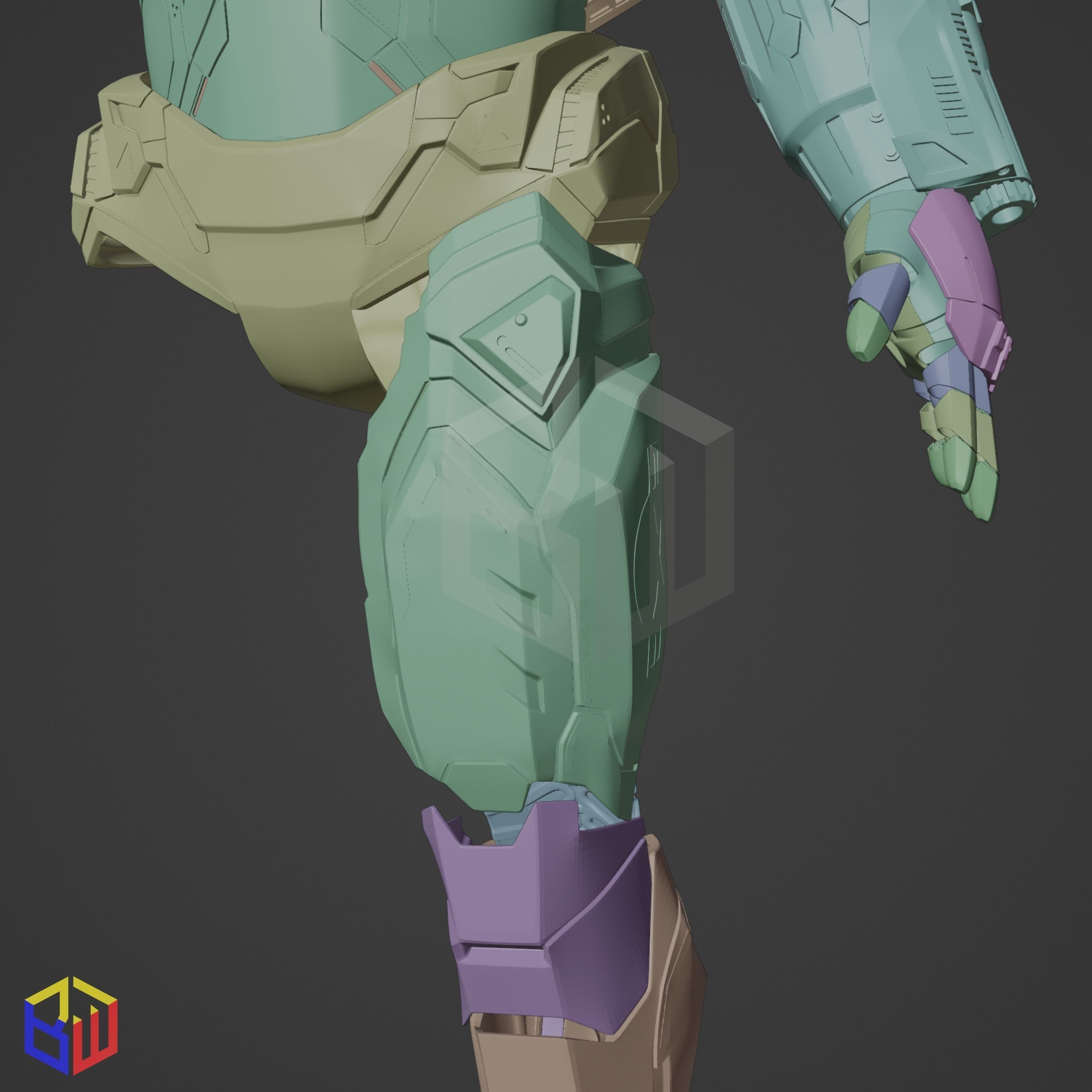 War Machine Mark 004 Full Suit 3D print model_27