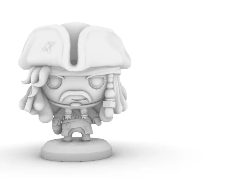 Funko POP Pirate of Carabbean Jack Sparrow 3D print model