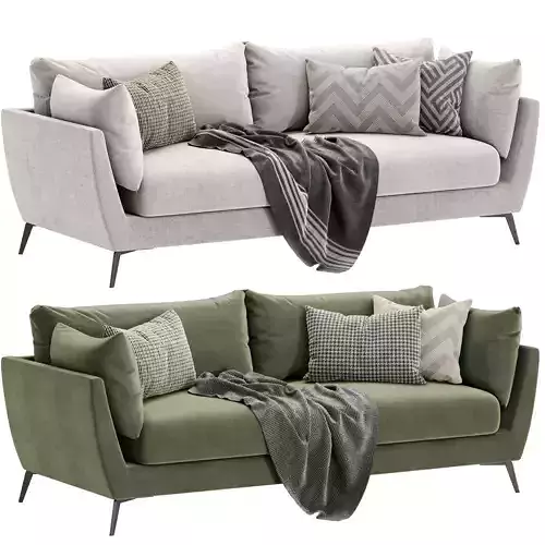 skyler 3 seater fabric sofa