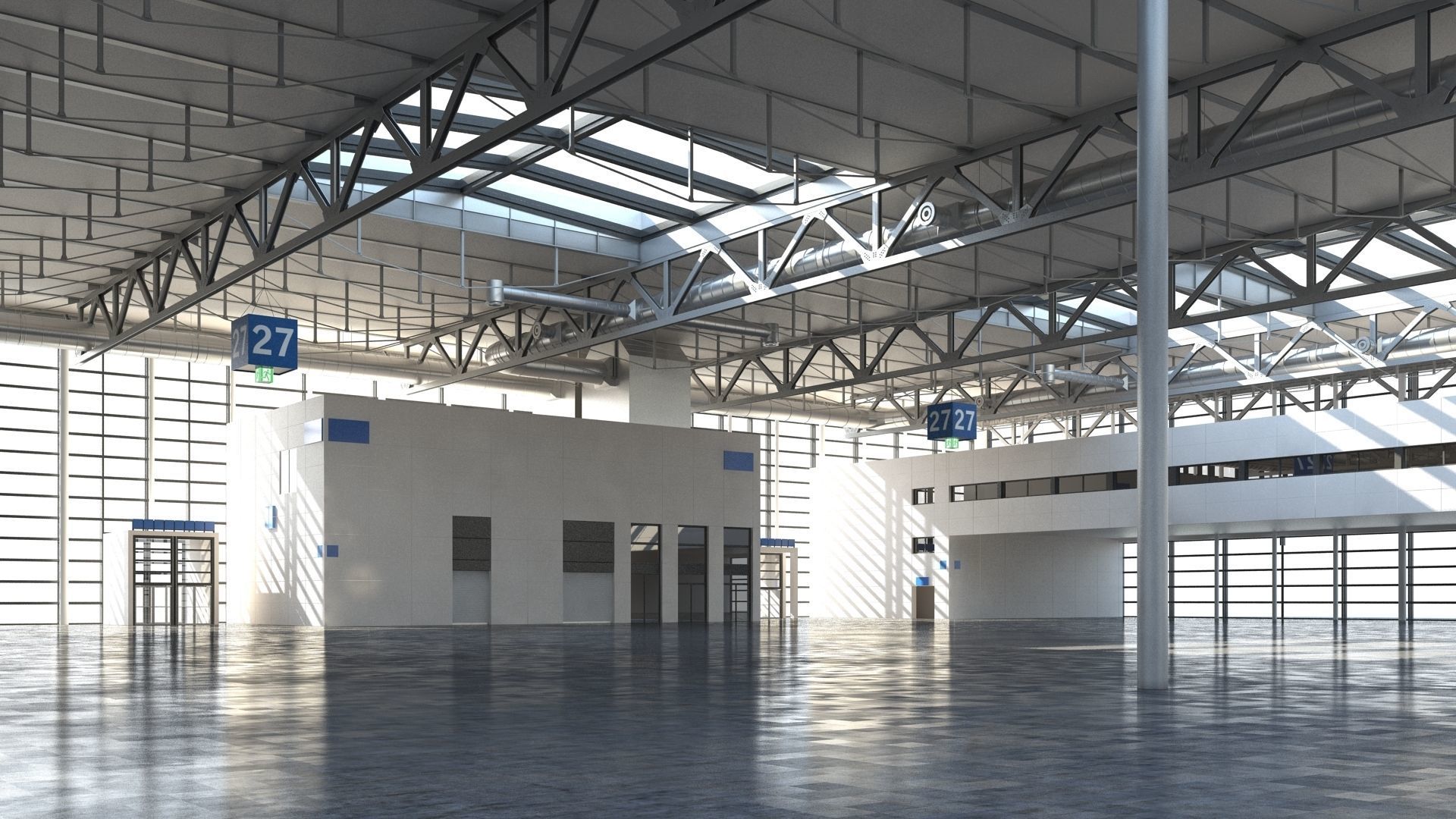 Exhibition Hall 3D model_13