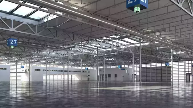  Exhibition Hall 3D model